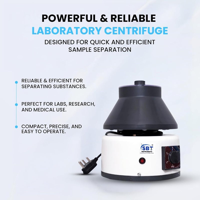 SBT INSTRUMENTS RG Medical Doctor laboratory Centrifuge Machine with Capacity of 8x15 ml Tube, 3500 RPM, Shocked-Free ABS Body - Image 2