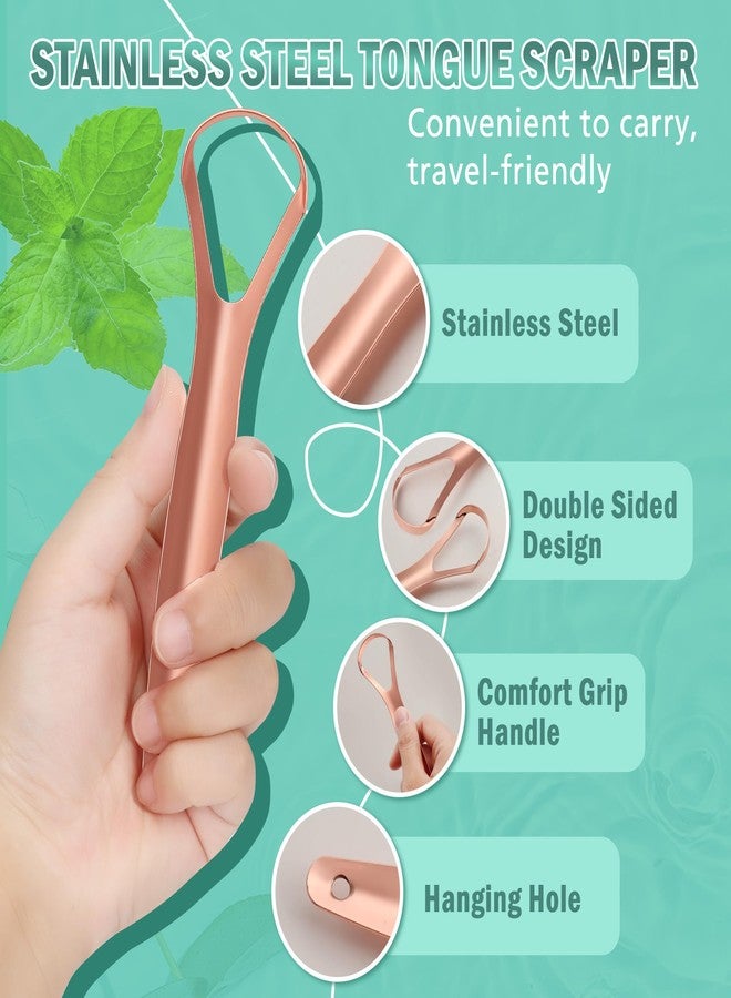 Milifox Tongue Scraper for Adults, 2 Pack Stainless Steel Tongue Scraper Cleaner with Case, Metal Scrapers for Kids, Travel, Home, Reduce Bad Breath and Breathe Fresh - Image 5