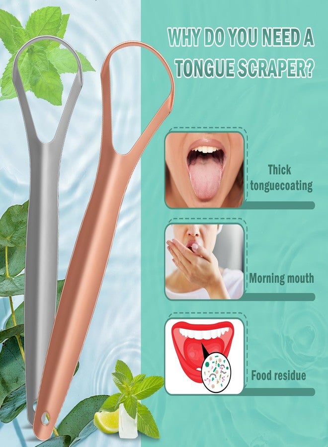 Milifox Tongue Scraper for Adults, 2 Pack Stainless Steel Tongue Scraper Cleaner with Case, Metal Scrapers for Kids, Travel, Home, Reduce Bad Breath and Breathe Fresh - Image 3