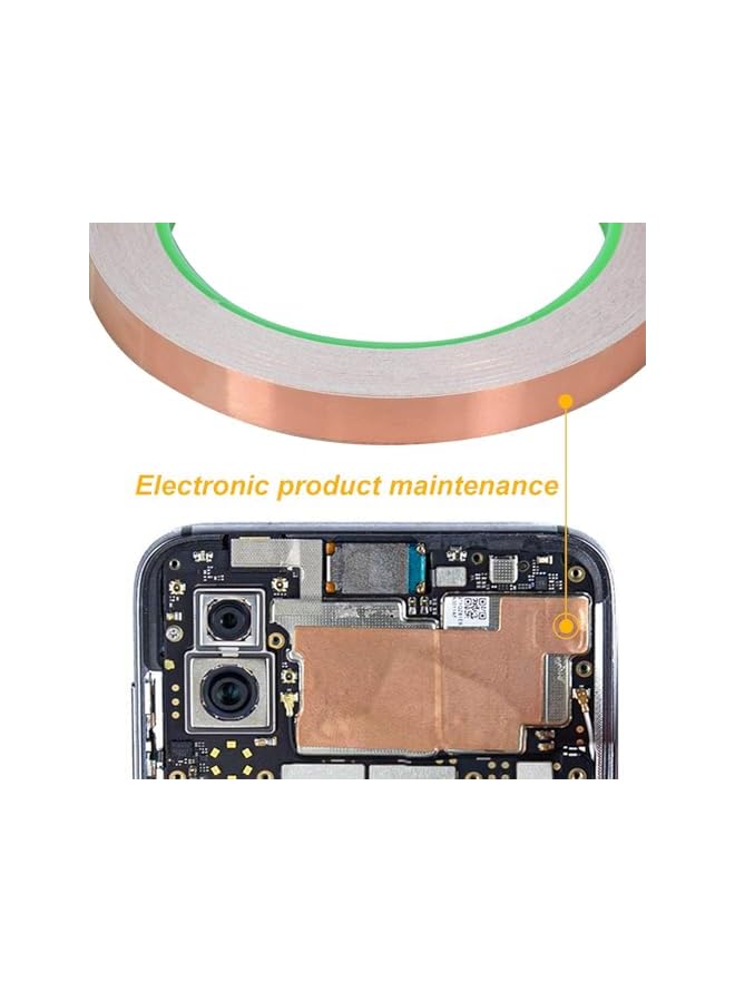 PROMASS promass Conductive Adhesive Copper Tape, 4 Pcs Conductive Copper Foil Tape, Conductive Copper Tape with Single-Sided for EMI Shielding,Slug Repellent,Paper Circuits,Electrical Repairs,Grounding  - Image 5