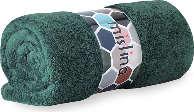 Mislina Single Wellsoft Blanket - Dark Green 150X200 cm