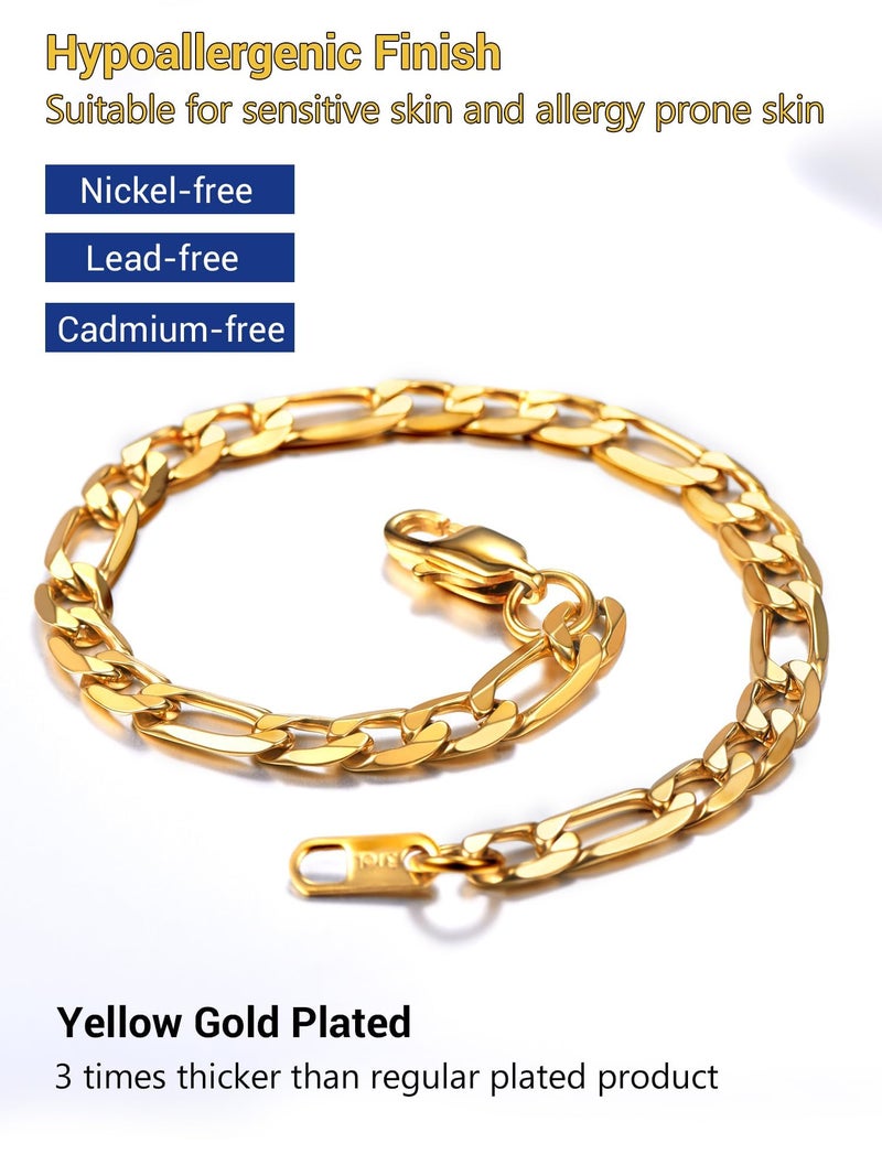PROSTEEL Gold Plated Chain Bracelet Braclet Bracelets for Small Wrists - Image 5