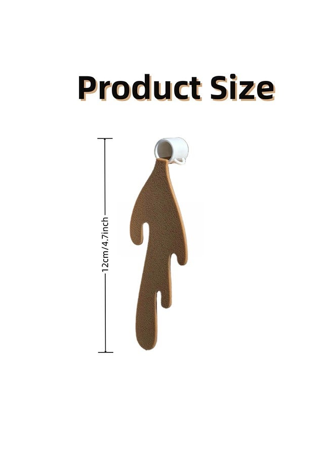 Spilled Coffee Bookmark, Unique Bookmarks, Cute Funny Bookmarks for Book Lovers Gifts, Funny Spilled Coffee Bookmark 1PCS - Image 4