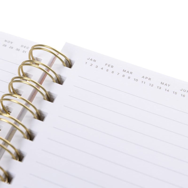 Graphique Spiral Hard Cover Journal - Focus - 6.25" x 8.25", 160 Lined Pages, Gold Foil - Perfect for Taking Notes, Writing Lists and More - Image 2