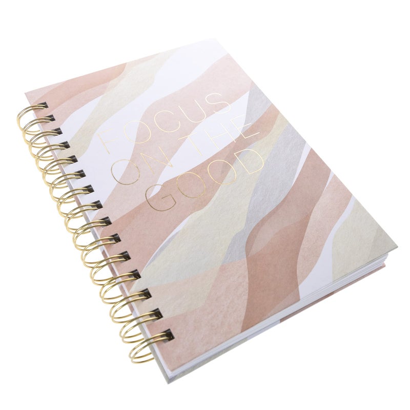 Graphique Spiral Hard Cover Journal - Focus - 6.25" x 8.25", 160 Lined Pages, Gold Foil - Perfect for Taking Notes, Writing Lists and More - Image 4
