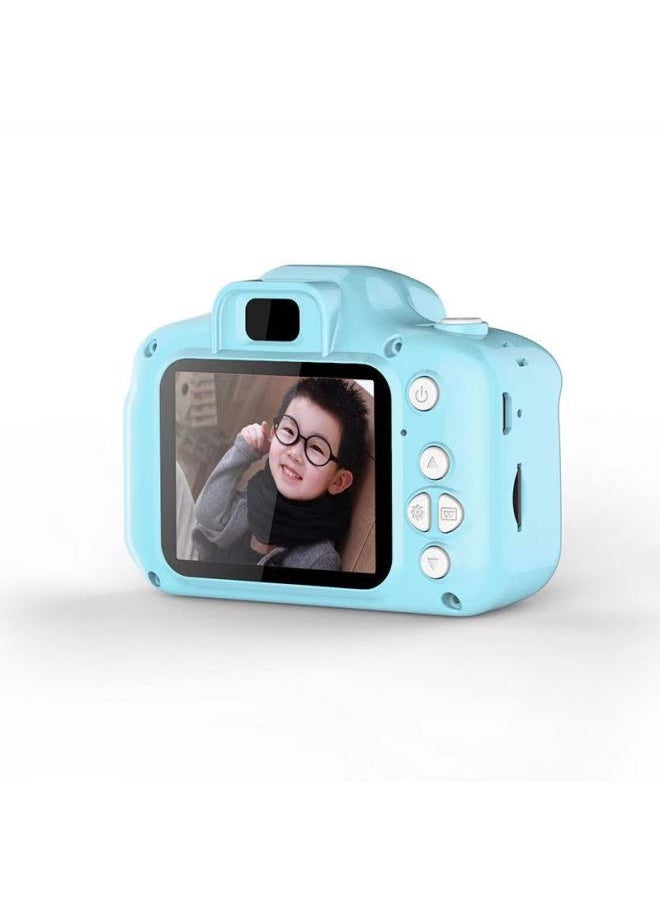 Generic X200 Children HD Digital Camera Cartoon & Photo Children Mini Toy Children Birthday Gift-Body Color:X200 Cat Blue Puqing Double  - Image 3