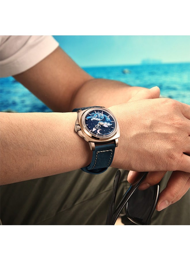 PAGANI DESIGN Men's Automatic Watches 43mm Stainless Steel Unique Waterproof Mechanical Wrist Watch for Men NH35A Movement  - Image 2