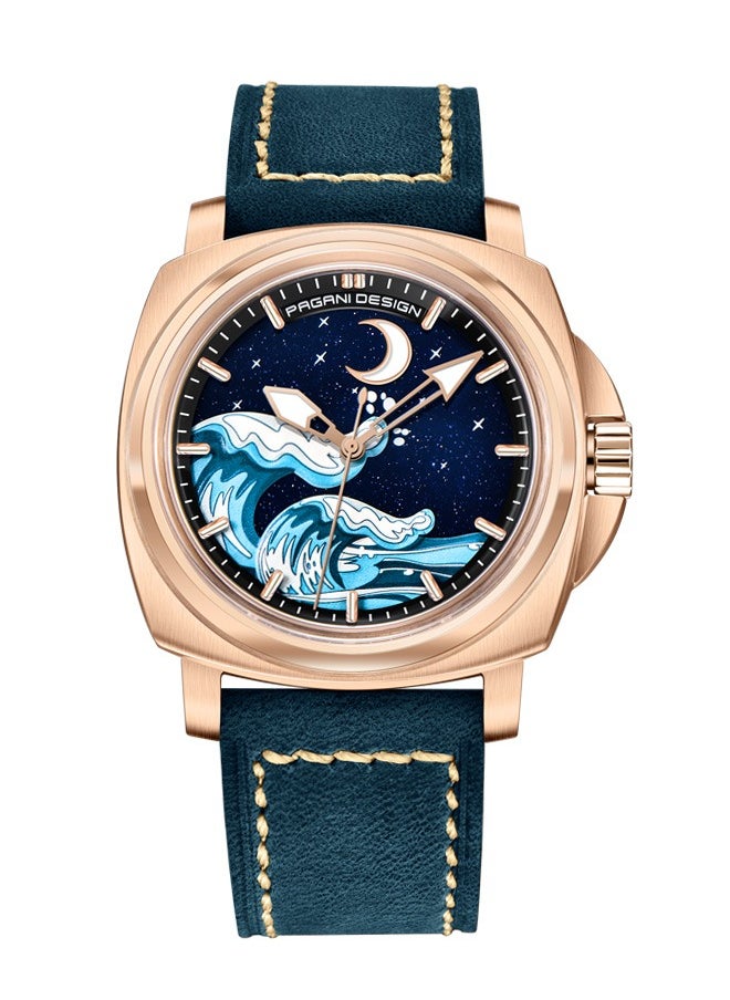 PAGANI DESIGN Men's Automatic Watches 43mm Stainless Steel Unique Waterproof Mechanical Wrist Watch for Men NH35A Movement  - Image 1