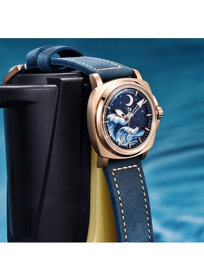 PAGANI DESIGN Men's Automatic Watches 43mm Stainless Steel Unique Waterproof Mechanical Wrist Watch for Men NH35A Movement  - Image 4