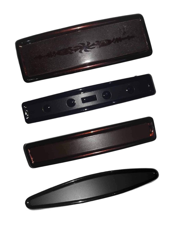NAT Hair BackClips/Backpin for Women & Girls (4 Pcs, Black-Brown) - Image 1