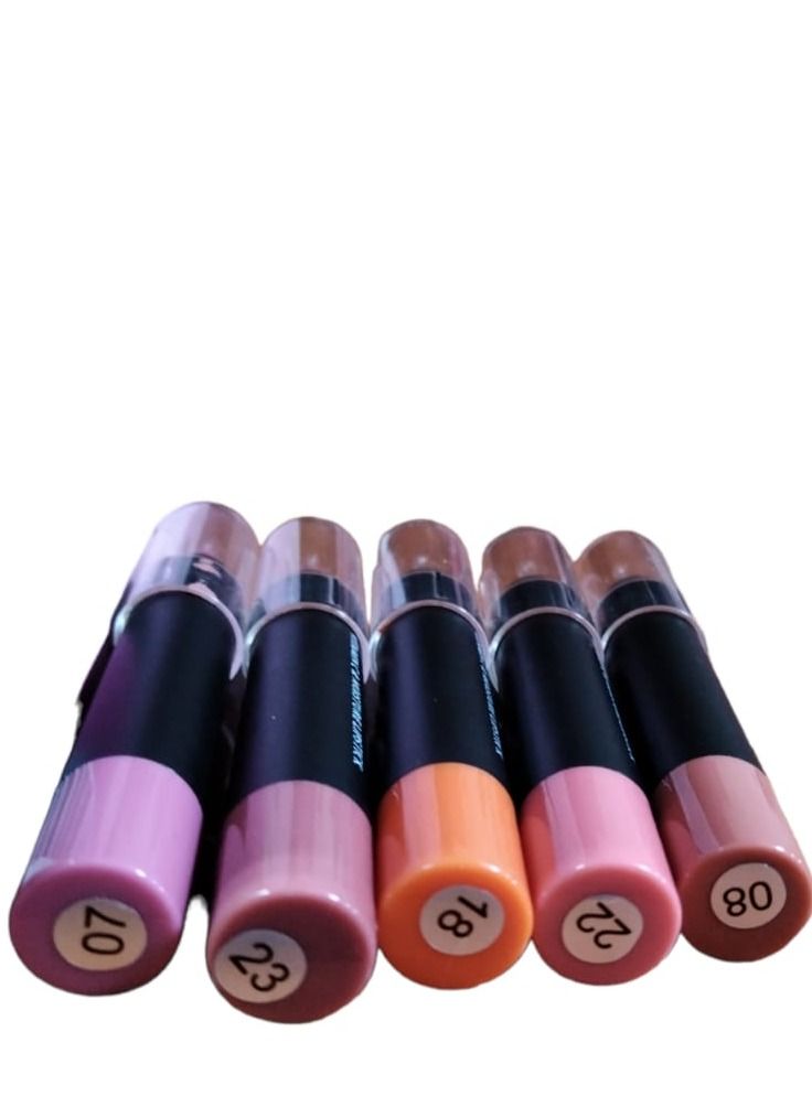 Lip Stick 5 Colors Set for Girls With Lip Balm And Protection From Cracks - Image 3