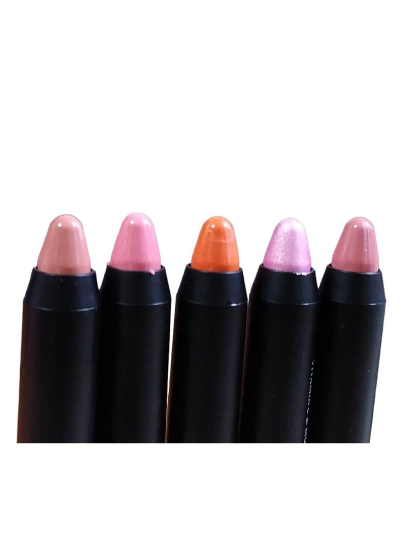 Lip Stick 5 Colors Set for Girls With Lip Balm And Protection From Cracks - Image 2