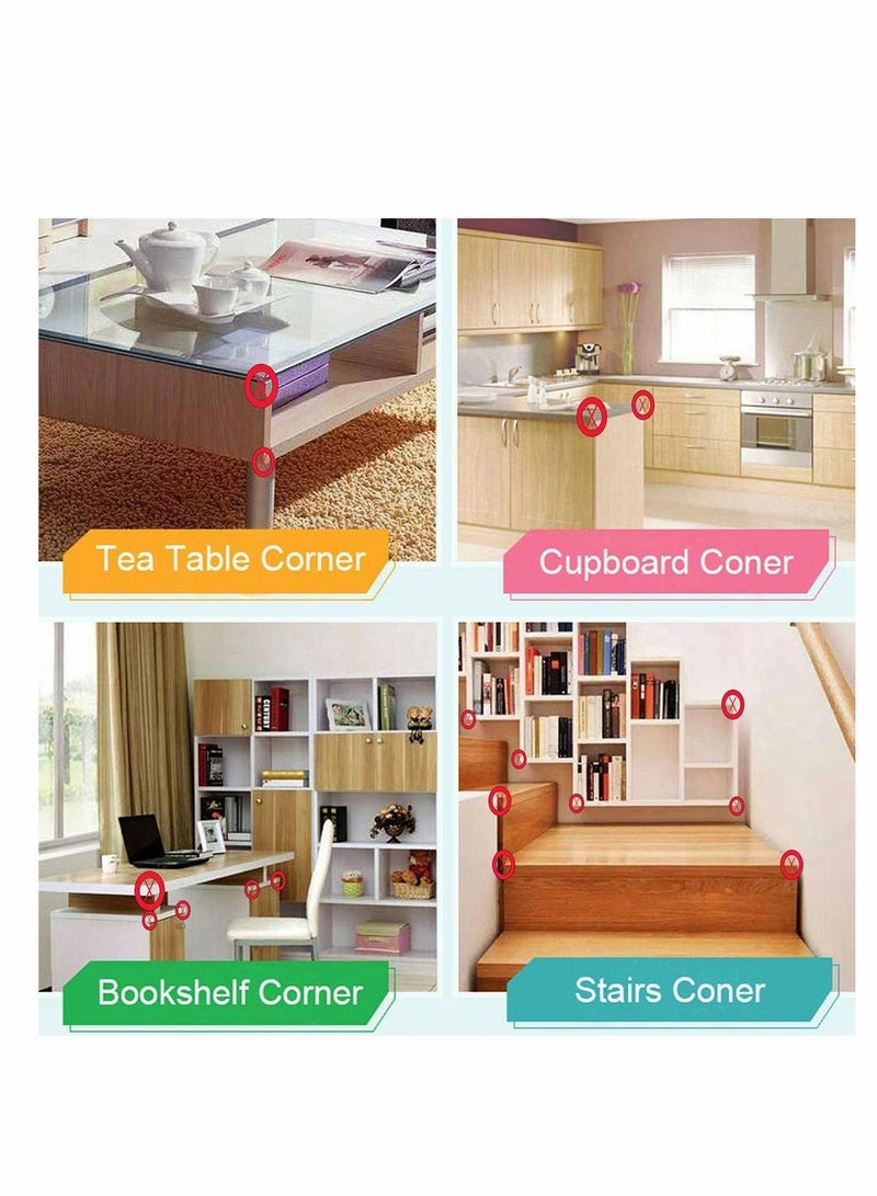 Excefore Corner Protector, 20 Pcs Baby Proofing Corner Guards, Corner Edge Protector for Baby Safety, Clear Table Corner Guards Bumpers for Furniture - Image 5