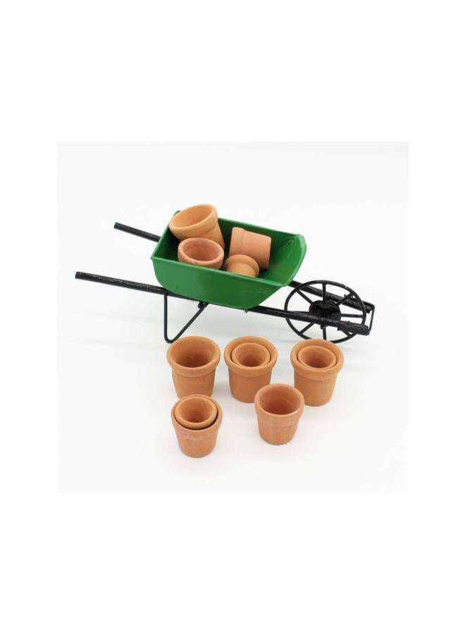 12 قطعة أصص زهور صغيرة من الطين والفخار للزهور والنباتات، أصص صغيرة للصبار والعصاريات، أصص زراعة للنباتات الداخلية والخارجية - Image 2