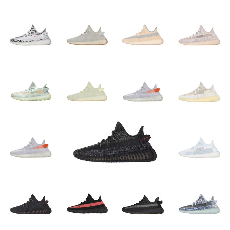 بوتيان مصنع الأحذية التجارة الخارجية النقية النسخة الراقية Yeezy أحذية 350 350V2 أصلي أحذية تشغيل متعددة الاستخدامات - Image 2