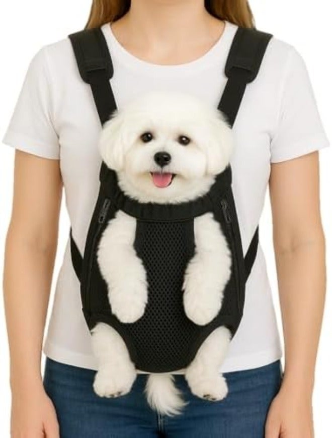 Mosago Dog Backpack Carrier, Puppy Carriers for Small Dogs 8-12 Lbs, Wearable Small Dog Carrier Sling Backpack, Adjustable Chest Pet Front Carry Travel Bag for Hiking/Traveling, Cat Stroller, Large - Image 1