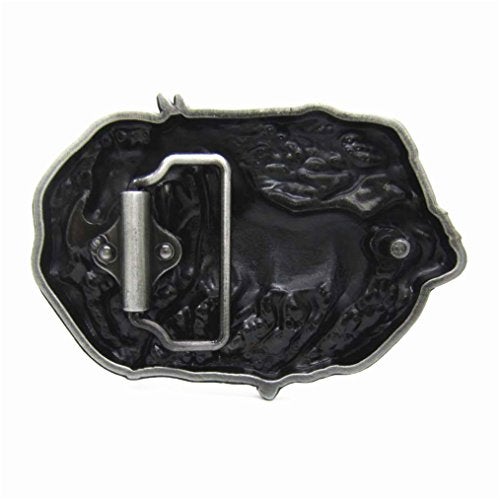 MASOP VOGU MASOP Double Wild Horse Metal Animal Belt Buckles Mens Buckle Jeans Accessories - Image 2