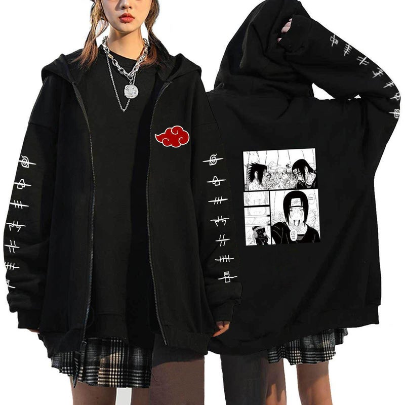 Selling Japanese Anime Naruto Naruto Men'S Fashion Brand Zipper Sweater Casual Couple Cardigan Jacket - Image 1