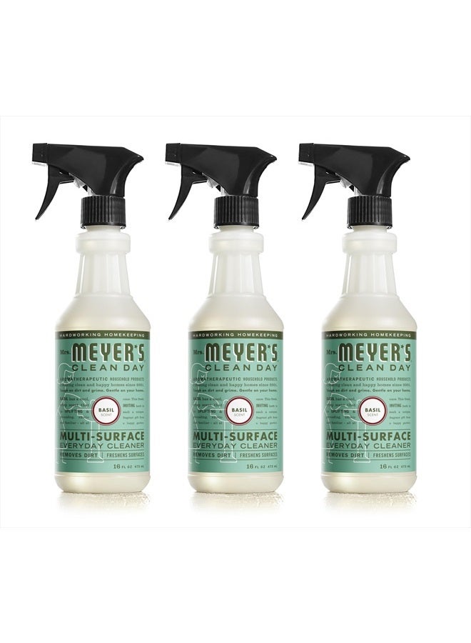 Mrs. Meyer's Clean Day All-Purpose Cleaner Spray, Basil, 16 fl. oz - Pack of 3 - Image 1
