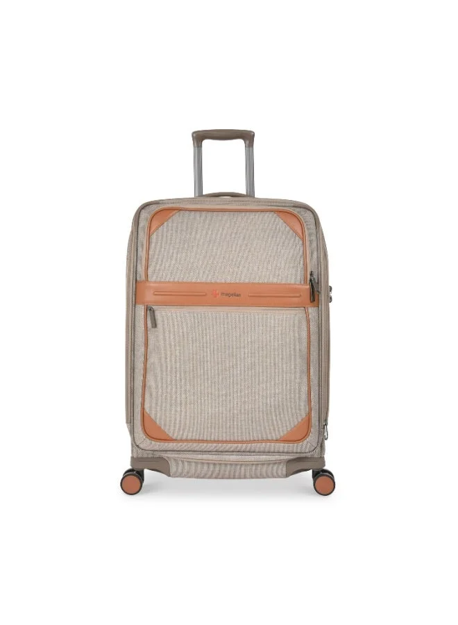 Magellan Magellan S2484TKU-29 1 Piece Fabric Check-In Trolley Luggage 29 Inch, Soft Suitcase with 4 Double Wheels, Combination Lock, Expandable Design, Telescopic & Side Handle