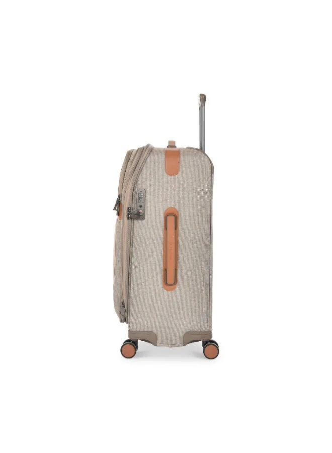 Magellan Magellan S2484TKU-29 1 Piece Fabric Check-In Trolley Luggage 29 Inch, Soft Suitcase with 4 Double Wheels, Combination Lock, Expandable Design, Telescopic & Side Handle