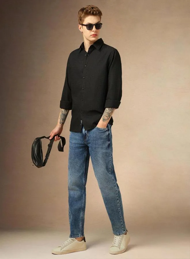 Dennis Lingo Dennis Lingo Textured Button Down Collar Shirt