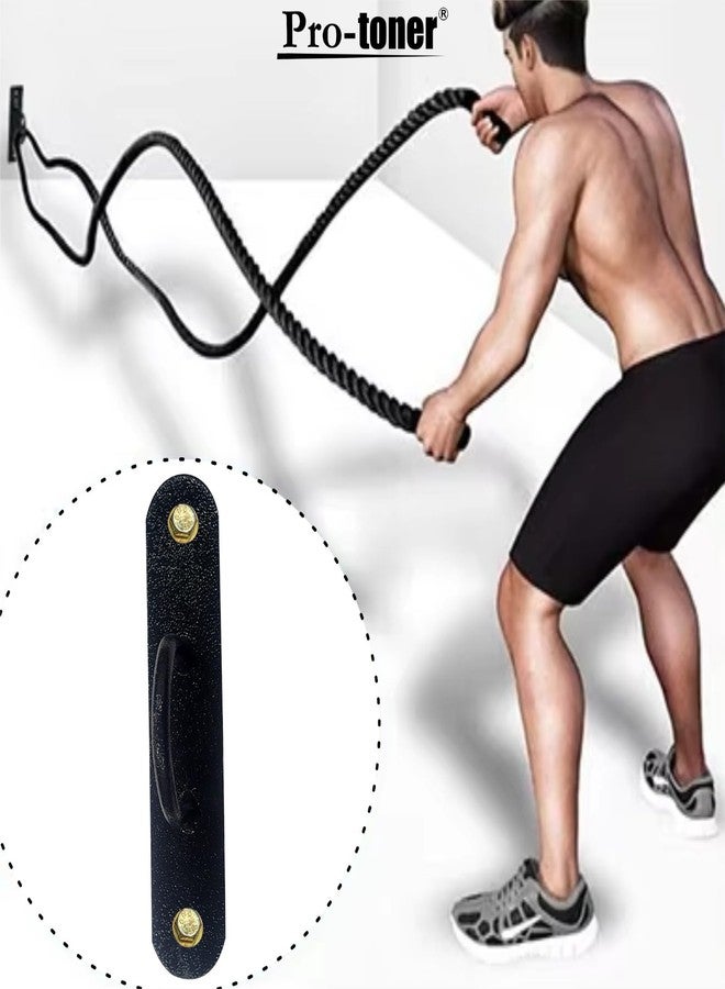 Protoner Wall Mount Hook with Mounting Plate, Heavy-Duty Metal Snap for Battle Rope, Punching Bag Hanger, Boxing Bag, Hammock, Swing, Black - Image 3