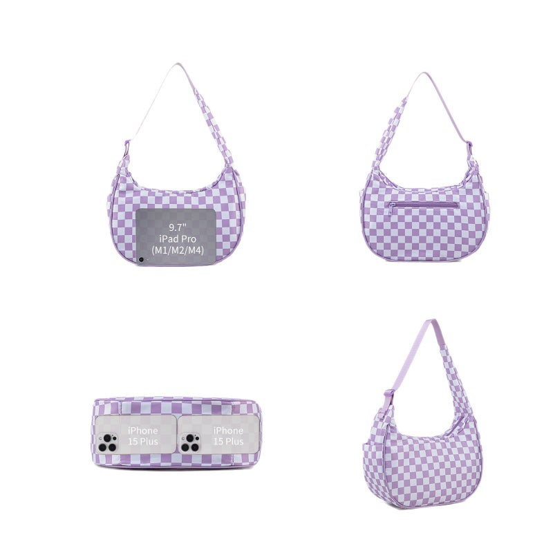 Women's Hobo Bag with Adjustable Strap, Large Capacity, Oxford Fabric - Image 5