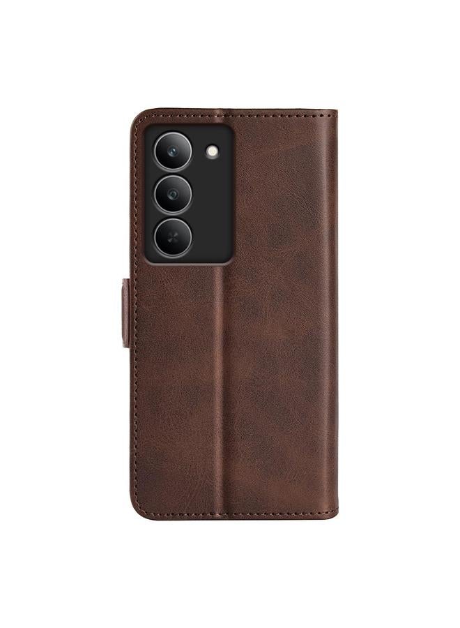 S-TOP Case For Realme 14X 4G Dual-side Magnetic Buckle Horizontal Flip Leather Phone Case - Image 3