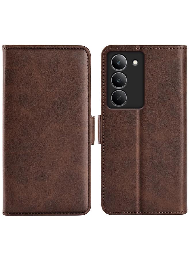 S-TOP Case For Realme 14X 4G Dual-side Magnetic Buckle Horizontal Flip Leather Phone Case - Image 1