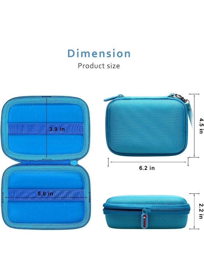 Aknzlmed Blue, Heavy-Duty PVC Poker Card Holder Case, Cardgame Lovers,Can Hold More Than 400 Cards, A Great Gift For Kids - Image 3