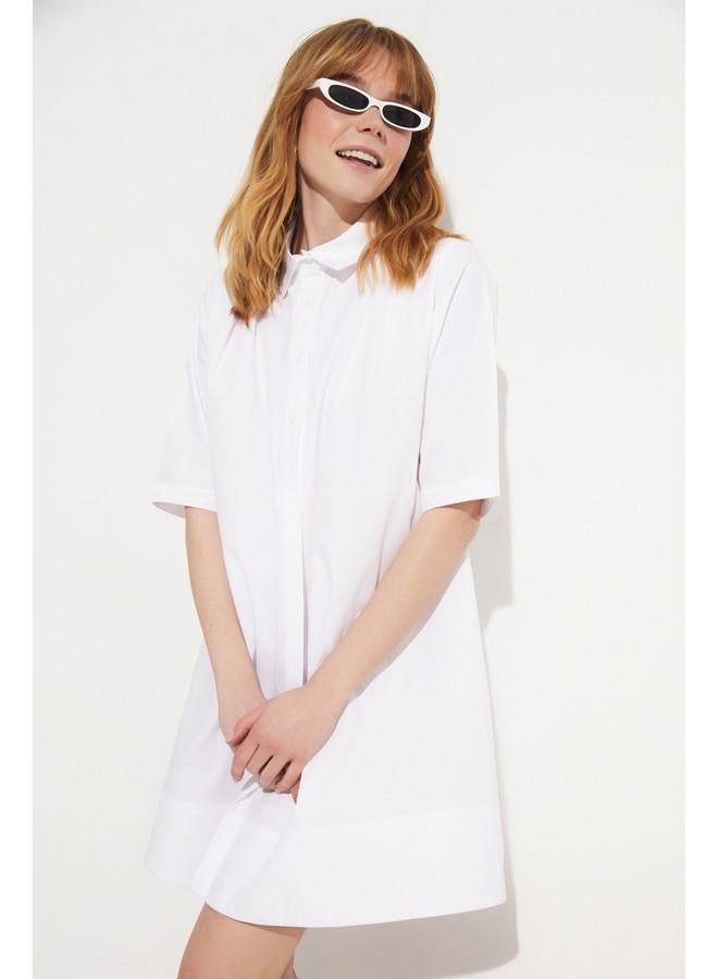 Classic White Shirtdress