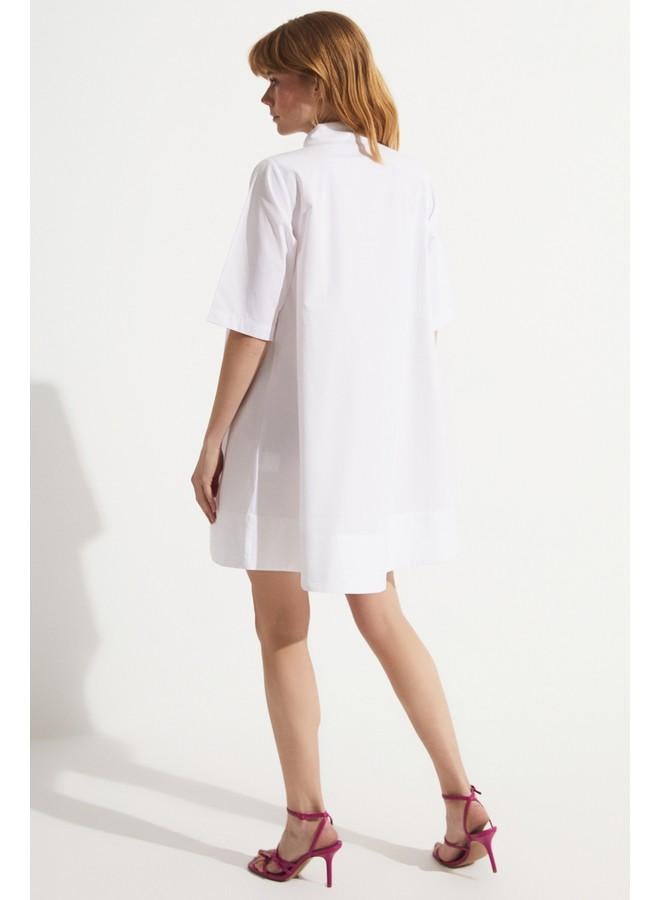 Classic White Shirtdress