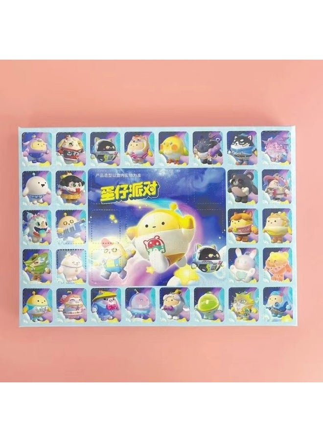 ماركة غير محددة ألعاب Yanxiao Party Girls للفتيات، ألعاب قلادة على شكل ثقب، زوج من صندوق الذكور، دمية Poke Doll Canteen Lecai-اللون: 40 كزة [دب فراولة لطيف] قلادة دمية // احصل على صندوق واحد  - Image 3