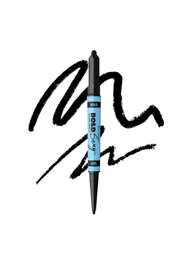 Black Radiance Bold & Sexy Gel Eyeliner,Waterproof Dual-Ended Retractable, Buildable & Blendable Smudge-Proof Smooth Matte Finish, Cruelty-Free & Vegan- After Hours - Image 1