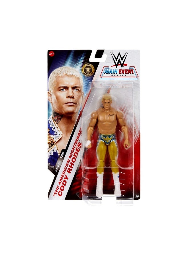 WWE Main Event The American Nightmare Cody Rhodes Action Figure (15 cm) - Image 1