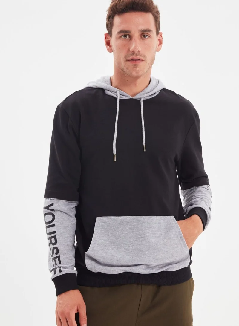 trendyol Color Block Hoodie