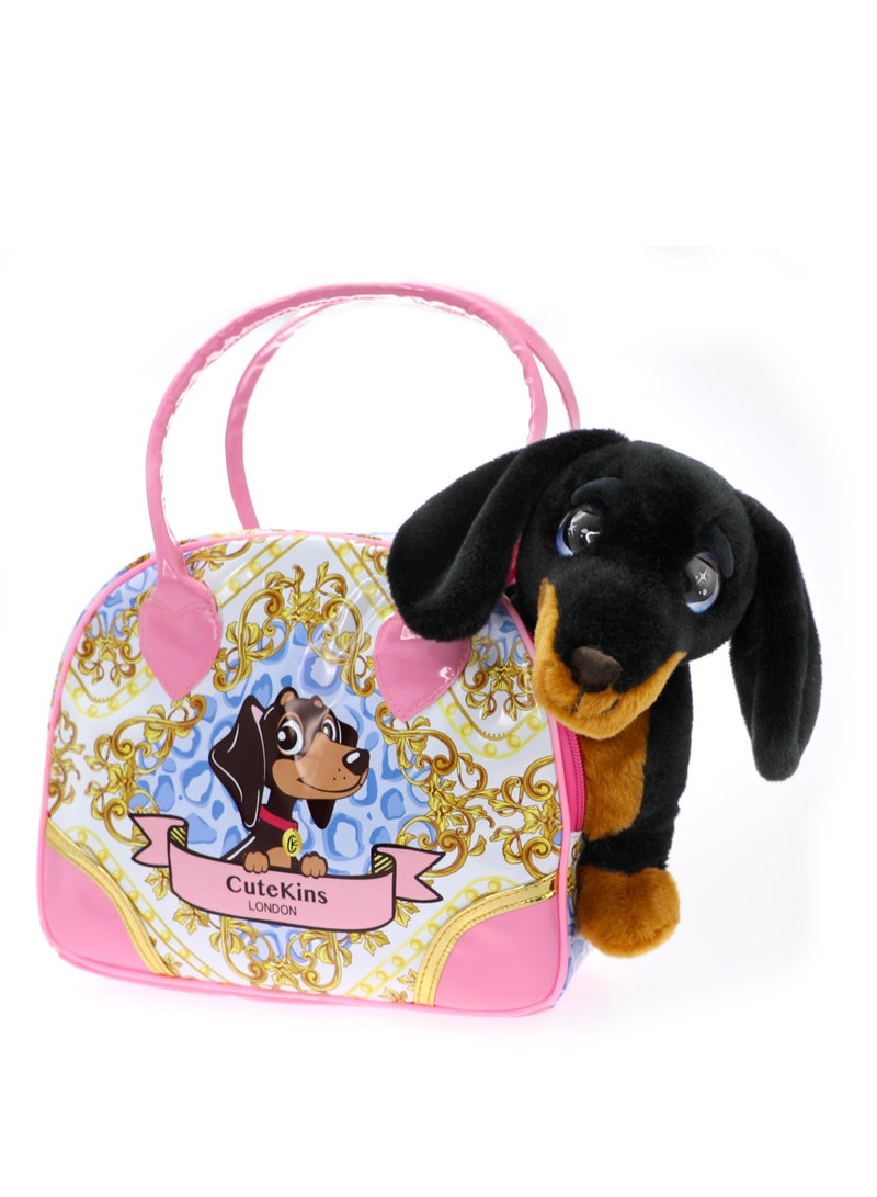 Funville Daschund Puppy with Carry Case - Image 1