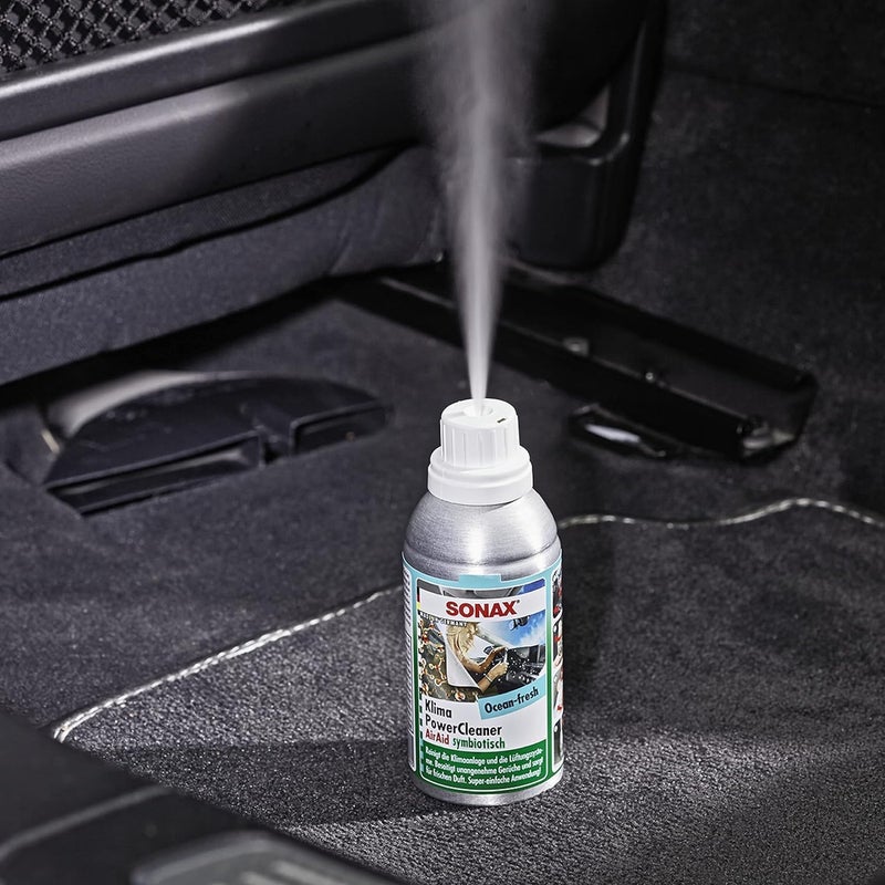 Sonax Car A/C Cleaner Spray 100mL – Air Conditioner Cleaner & Disinfectant, Car Fresheners for Odor Eliminator with Ocean Fresh Scent - Image 3