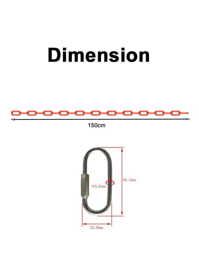 XIANGYU Safety Plastic Coated Swings Metal Chain With Quick Link Hooks For Children's Swing  - Image 2
