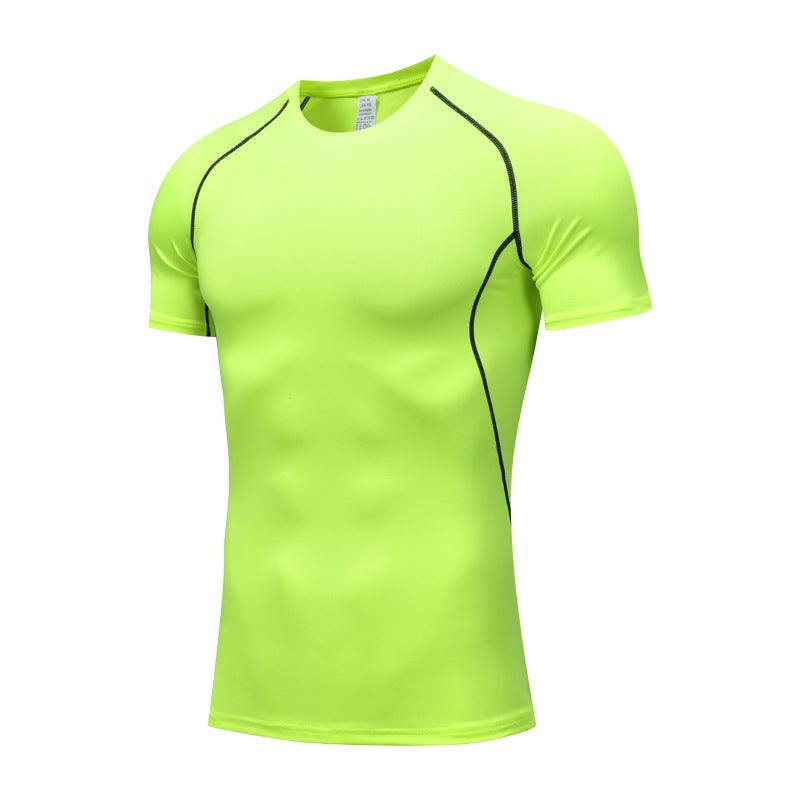 Men's Compression Shirt Breathable Quick-Dry Stretch Training Top - Image 1