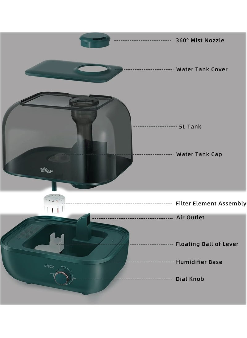 Bear 4-Pcs Replacement Filters Compatible with Bear Humidifier JSQ-F50D2 - Image 3