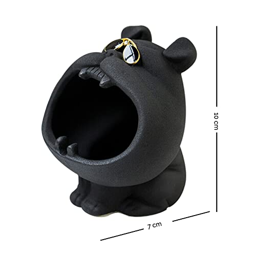 LADROX Resin Dog Shaped Home Decor | Cute and Stylish Design - (Pack of 1, Black) - Image 4