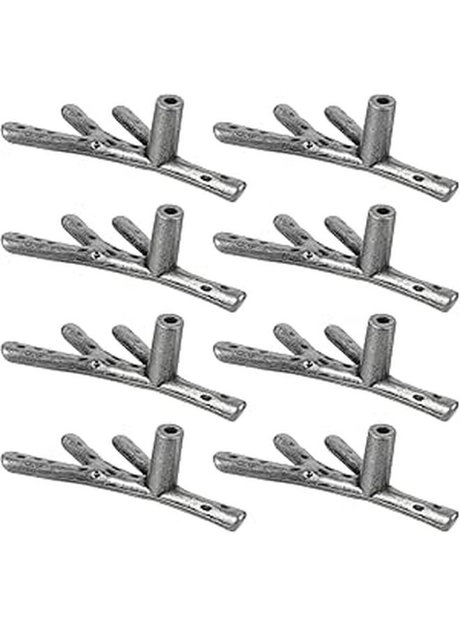 Vintage Zinc Alloy Branch Drawer Pulls 8pcs Set Single Hole Rustic Cabinet Handles - Image 1