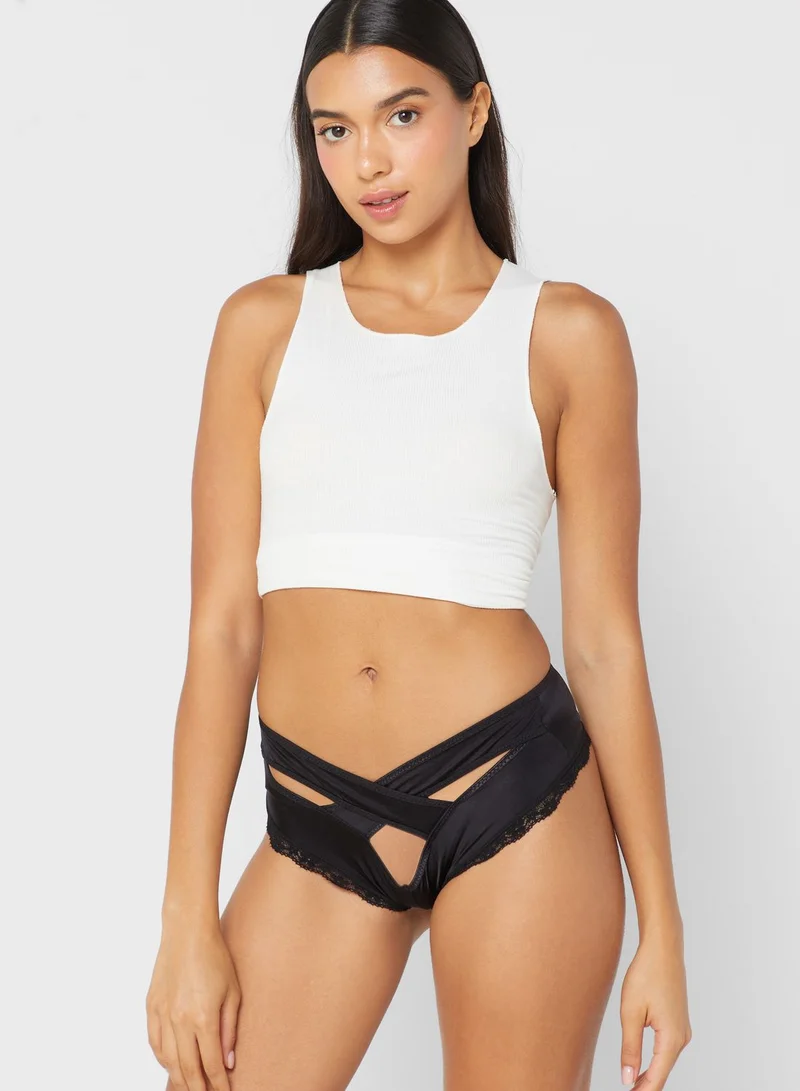 ELLA Cross Detail Cheeky Brief