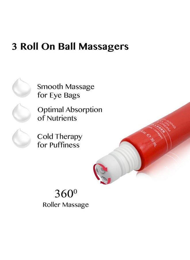 LAMELIN - Lamelin Eye Cream Roller, Collagen & Peptides for Total Eye Lift, Rapid Wrinkle Repair, Dark Circle & Under Eye Bag Treatment, Anti-Aging & Hydrating Formula, 1.01 Fl Oz. Made In Korea.... - Image 1