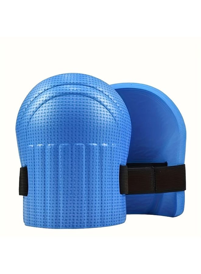 Thickened Anti Slip EVA Foam Knee Pads Moisture Resistant For Tile Work Blue - Image 1
