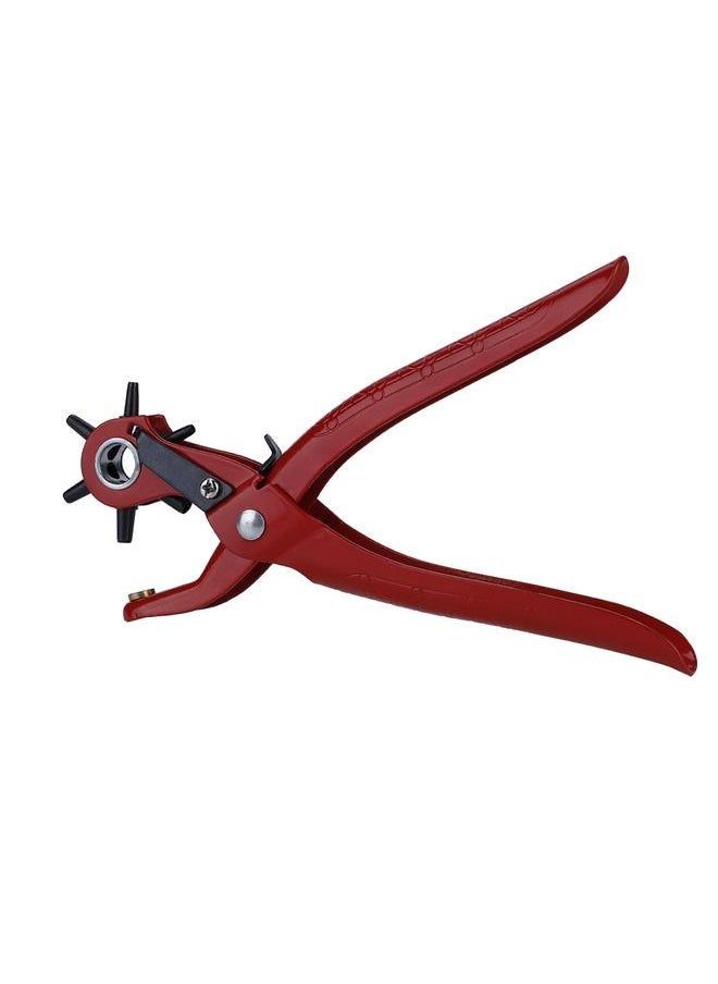 Revolving Leather Hole Punch Plier Leather Belt Cut Eyelet 6 Sizes (Regular Version)