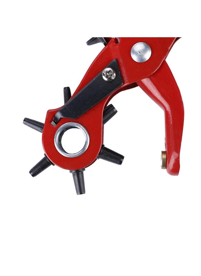Revolving Leather Hole Punch Plier Leather Belt Cut Eyelet 6 Sizes (Regular Version)