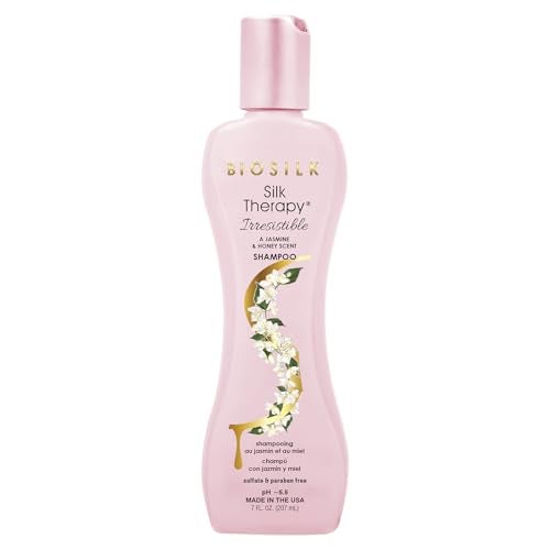 BioSilk Irresistible Collection Silk Therapy Shampoo Cleanses  Removes Buildup Jasmine  Honey Scent Sulfate Paraben  CrueltyFree 7 Oz